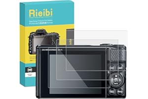 Rieibi (3 Packs) Screen Protector for Canon PowerShot SX740 SX730 Digital Camera, 0.33mm 9H Hardness Tempered Glass Film for Canon SX740 SX730 Anti-Fingerprint Anti-Scratch Ultra-clear