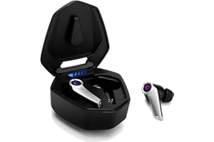 Auriculares Inalámbricos Gaming Bluetooth 5.0 - August EPG500 True Wireless Stereo Earbuds para juegos con Dual Micró, USB-C Carga Rapida Control Táctil Low Latency Hi-Fi In-Ear Earphones