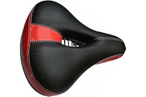 Laxzo ® Bike Seat, Bicycle Saddle Comfortable Soft Wide Saddle Cushion Pad Waterproof For Men Women Shockproof Spring Seat For MTB/Cruiser/Folding/Road/Spining Exercise Bikes