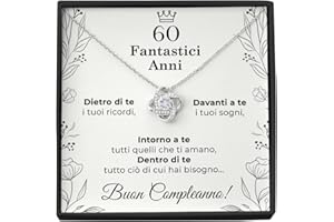 SOFIA FERRER regalo donna compleanno, collana argento, 40, 50, 60 anni compleanno donna, catenina e biglietto auguri, idee regalo amica compleanno, sorella, mamma, moglie