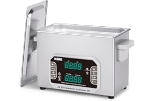 DK SONIC Limpiador Ultrasónico 4L, Limpiador de Joyas Ultrasónico de Precisión de 120W con Temporizador, Calentador y Control Táctil, Multiusos para Gafas, Cadenas, Relojes (Cesta Incluida)
