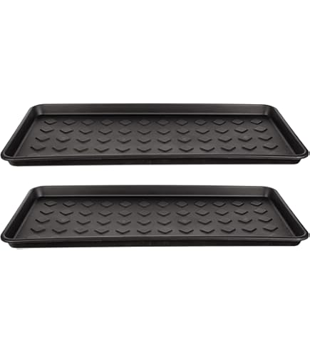 BigDean 2er Set Schuhabtropfschale Schuhablage groß - Abtropfschale für Schuhe - 71,5 x 34,5 x 3