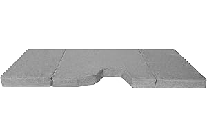 K´FOAM STORE Matelas pliant Camper compatible Peugeot Traveller, Citroën Jumpy SpaceTourer, Toyota Proace II (+2016) - pour plage avant, gris