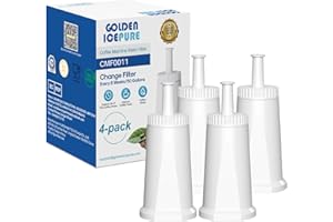GOLDEN ICEPURE Coffee Machines Water Filter Compatible with Barista SES008, SES810, SES880, SES920, SES980, SES990 Coffee Machines, NSF Certified, 4 Pieces