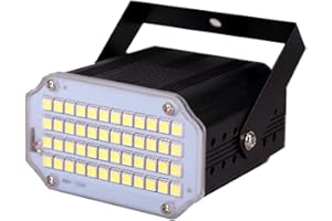 ‎WECAN Mini-Stroboskoplicht, 48 LEDs, weißes Stroboskoplicht, Disco-Licht, Stroboskop-Licht für Stroboskoplicht, Party
