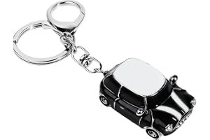 Canxyeun for Mini Cooper nyckelring för mini bil nyckelring svart metall legering lätt robust dekorativ för väskor ryggsäckar bilar nyckelring vardag tillbehör kompakt