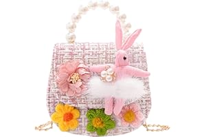 OJUSSA Little Girls Handbag Girl Shoulder Bag Messenger Bag Portable Mini Flip Bag Wallet Bag Suitable for Girls Age 2-7