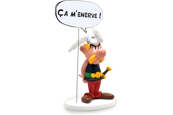 Plastoy Astérix Figurine Astérix Collection Bulles Ça m’énerve ! - Résine - 16 cm