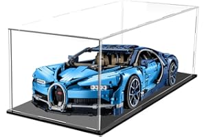 Joodyyoo - Vitrina para coche, colección Lego 42083 42096 42056, vitrina acrílica con base para figuras, transparente caja de plexiglás para almacenamiento antipolvo, 60 x 30 x 20 cm