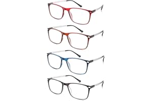 EFE Gafas Presbicia Mujer Hombre Gafas de Lectura Valor Pack 5 Hombre Mujer Unisex con Diseño de Patrón de Templo de Moda Buena Vision Anti Luz Azul Calidad Bisagras de Resorte Lectores
