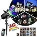 Produktbild KINGWILL LED Projektionslampe LED Projektor Licht Mit 16 Schaltbaren Mustern Wasserdicht Bewegliche Rotierende Landschafts Scheinwerfer Zeigen F¨¹R Halloween Outdoor Indoor-Haus Garten Dekor