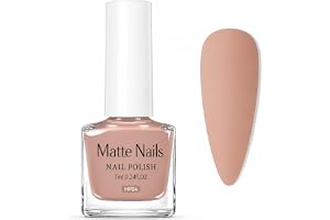 Nude Matt nagellack – snabbtorkande nagelpolish med matt finish, långvarig reguljär nagellack utan UV-lampa för nybörjare, gö