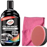 Turtle Wax Jet Black Renkli Cila Siyah 500 Ml + Pasta cila S&uuml;ngeri + 3 Bez