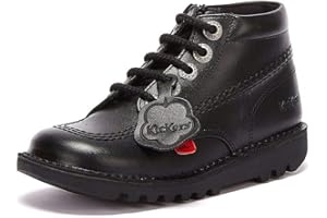 Kickers Junior Unisex Kick Hi Classic Ankle Boots with Zip | Extra Comfortable | Added Durability | Premium Quality