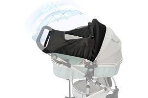 Furforstk parasoll ovetto UV-skydd 50+ parasoll barnvagn universal Med fönster, parasoll för barnvagn universal, Bekvämt och