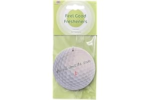 HOORAYUK Round Golf Lovers Air Freshener - Fun Message and Golf Ball Design - Unique Birthday Gift for Him/Her - Made in UK (1)