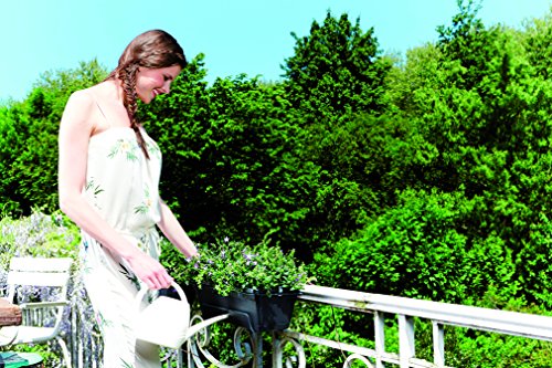 elho Green Basics Balkonkasten All-in-One Geländertopf 50cm – Lebhaft Schwarz - 4