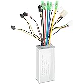 BuyWeek Electric Bicycle Brushless Motor Controller, 36 V 48 V 500 W E Bike Rectangular Wave Controller with Lamp Wire, Elect