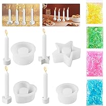2 Stück Silikonformen Dreieck - Kerzenhalter Gießformen Für DIY Kerzen & Seife