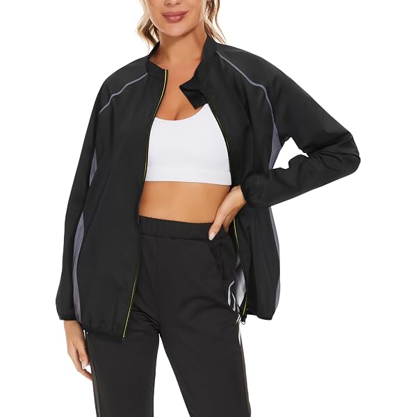Nano Hertz Top Maniche Lunghe Maglietta Sauna Dimagranti Canotta Snellente Sudorazione Sportivi Tuta per Sudare Palestra Fitness Corsa Yoga Donna