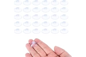 simarro 30 sztuk przyssawek bez haczyków, PCW, przezroczyste przyssawki, okrągłe przyssawki, plastikowe przyssawki do użytku na zewnątrz, do kuchni, łazienki, na okno, lustro (2 cm)