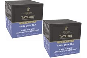 GENERICO Taylors of Harrogate | Earl Grey Bergamotto Foglia Sfusa | Tè Nero Foglia 250 Gr. | Earl Grey Tea Sfuso | Tè Nero Earl Grey