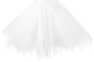 Hanpceirs Damen 1950er Vintage T¨¹ll Petticoat Rock Ballett Bubble Tutu