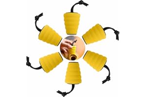 ILOKNZI Lot de 4/6 bouchons universels pour kayak, kayak, kayak, kayak, prise pour kayak, kayak, kit de butée de vidange avec corde