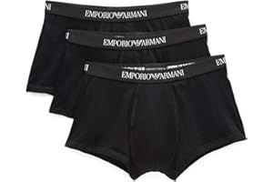 Emporio Armani Underwear 3-pack Trunk Pure Cotton Calzoncillos Hombre