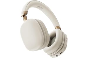 GOBOULT Fluid X Headphones Bluetooth Wireless with 60H Playtime, 40mm Drivers, Zen ENC Mic, Type-C Charging, Combat™ Gaming, BTv 5.4, Headphones Wireless with mic (Polar White)