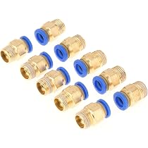 Produktbild von Steckverschraubung 1/4 BSPT Auf 4 Mm – Pneumatische Druckluftverbindung, Nr. 000596