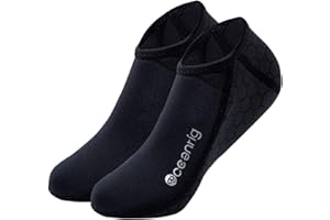 nitescuba Chaussettes Néoprène de Plongée 2,5 mm/3 mm Cheville Antidérapante, Unisexe (H/F) pour Plongée, Surf, Beach-Volley, Sports aquatiques