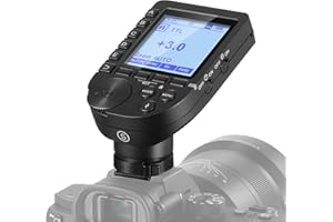 NEEWER Upgraded QPRO-S TTL Wireless Flash Trigger Compatible with Sony 1/8000s HSS Large Screen Slanted Design 5 Group 9 Customizable Functions for Q4 Q3 Z1 Z760 NW420 S101-300W PRO/400W PRO