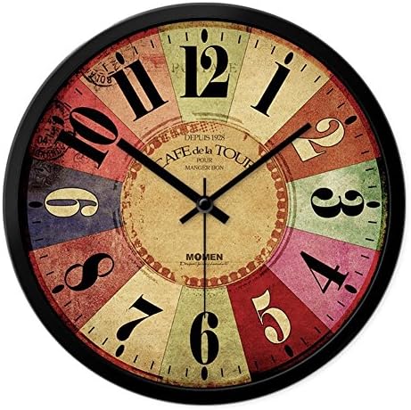 grte Wall Clock Retro Decorative,European Clocks Mute The Mediterranean Lounge Of The Creation Of Quartz Clock Clock Wall Tables Metal-I 14Po