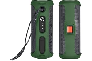 Janjunsi Silikonowe Etui na Głośniki Kompatybilne z JBL Flip Essential 2 Przenośny Głośnik Bluetooth - Podróż Pokrowiec Ochronny Zabezpieczenie Przed Upadkiem Rękaw