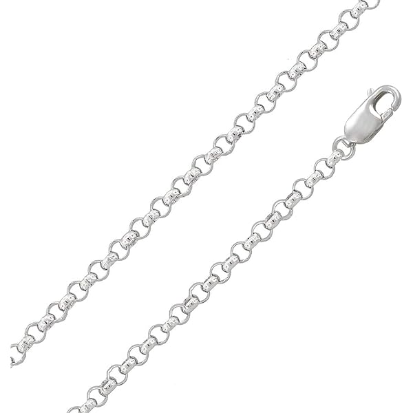 Collana A Catena Belcher In Argento Sterling Da 22 Pollici - Foto 5