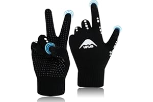 FINGER TEN Handschuhe Kinder Winter Jungen Mädchen Strickhandschuhe Unisex Touchscreen Gloves Laufen Warm RadfahrenHandschuhe Sport Fahrrad Fußball Täglich Grün Blau Hot Pink Schwarz Alter 5-12