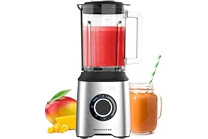 SOLAC Taurus – Batidora vaso Prior Advance 1800 | 1800W | 2L | 4 Funciones Táctil | Cuchillas Inox desmontables 6 filos | Pica Hielo | Regulador Velocidades | Apto Lavavajillas