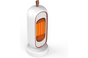 TIMIYOU Calefactor Bajo Consumo, 800/1300W Radiador Eléctrico Portátil con PTC, 2 Niveles de Calor y Protección Contra Sobrecalentamiento - Ideal para Sala de Estar, Dormitorio y Oficina