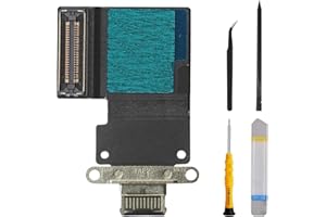 ZHUROUPU Dock Connector for iPad Pro 11" 1st 2nd 2018 A1980 A1934 A1979 A2013 Charging Port, for iPad Pro 12.9" 3rd 2018 A1876 A1895 A1983 A2014 USB Charger Dock Connector Flex Cable Module (Black)