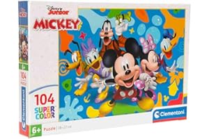 CLEMENTONI PUZZLE DLA DZIECI, PZL 104 DISNEY MICKEY AND FRIENDS 2025, MADE IN ITALY, 25053