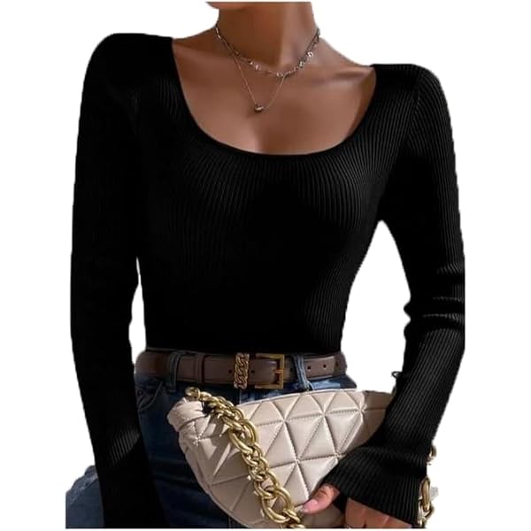 PRETTYGARDEN Women's Lantern Sleeve Pullover Sweater – Loose Fit Drop Shoulder Knit Top, Chunky Ribbed, Multiple Colors