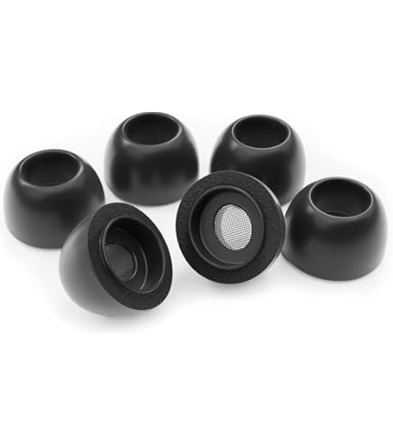 SONICFOAM (AIR-3-Pro Medium Zwart) Oordopjes van traagschuim - Compatibel met AirPods Pro 3 - (10 stuks / 5 paar