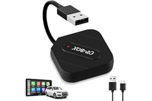 WAKERUG Carplay Wireless Adapter, Auto Wireless Dongle Converts Wired to Wireless, Carplay Adapter Wireless 5.8GHz WiFi Auto-Connect Stable Easily, Wireless CarPlay Adapter Plug & Play