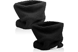 Risipu 2 Stück Winter Fleece Warm Kinder Schal Jungen Mädchen Runde Schals Winddicht Hals Wärmer Gesicht Abdeckung Maske