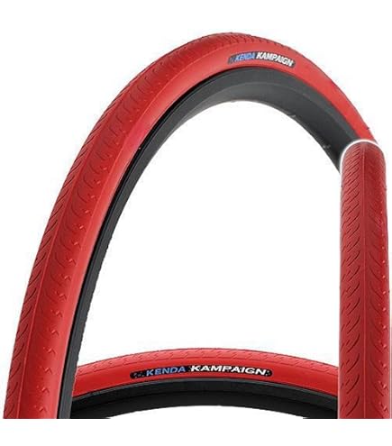 2x Kenda Rennradreifen Kontender K-196, 28 Zoll, Farbe Orange – Inkl. Reifenheber, Für Rennrad & Fixie