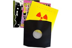 GAZZSRECORDS 50x 12" Inch anti static inner vinyl record sleeves LP Polylined Covers Black Paper Poly Lined vinyl album inner sleeves Vinyl lp inner sleeves anti static Anti static LP inner sleeves for vinyl HDPE