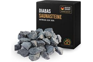 Saunasteine Premium förtvättat diabas – för alla bastuugnar värmebeständig korn 50–80 mm 5