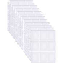 SULOLI 720pcs Plastique Pochette Carte 40 Pages Pochette Carte Double Face | Pochette Cartes Transparentes pour Jeu d'Échange de Collecte de Cartes