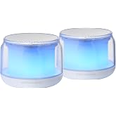 Mars Gaming MS-AURA, Bluetooth 5.3 Speakers, 15W Custom DSP Chipset, RGB Lighting with ClearView 360&ordm; Design, Compact Speaker